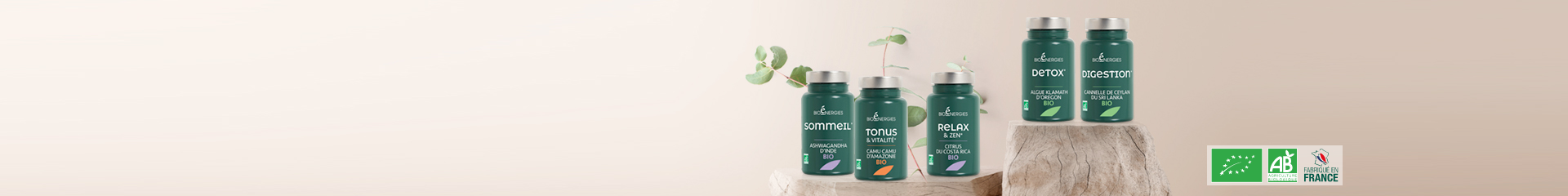 Nos compléments alimentaires 100% Bio pour votre santé