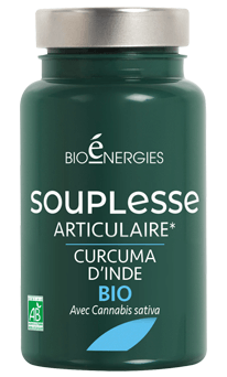 45 gélules de Curcuma d'Inde Bio pour retrouver la souplesse articulaire